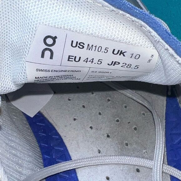 On Cloud CloudVista Mens Running Shoes 10.5‎ 64.99061 Waterproof Frost Ink Blue - Picture 7 of 9